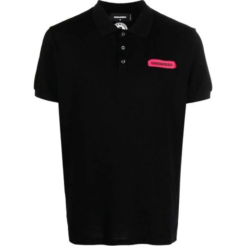 D2 Tennis Logo Printed Polo Shirt - Größe L - Dsquared2 - Modalova