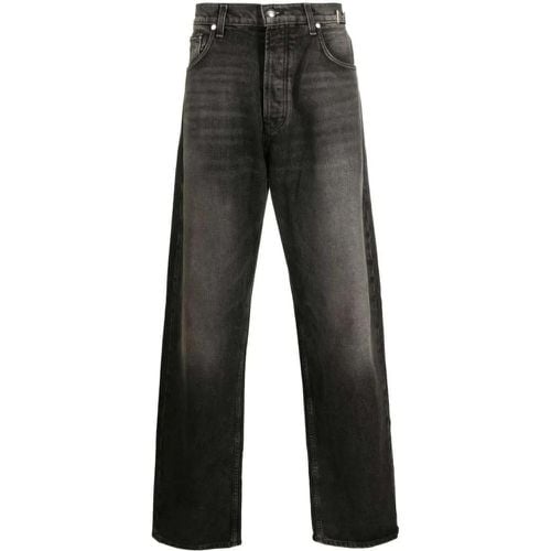 Mid-Rise Wide-Leg Black Denim Jeans - Größe 31 - Rhude - Modalova