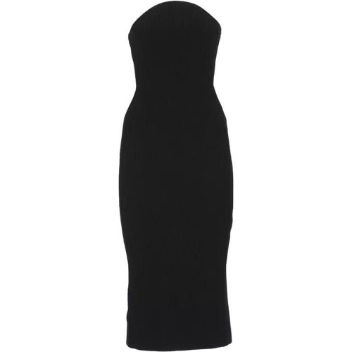 Black Knit Ribbed 'S Dress - Größe M - black - Khaite - Modalova