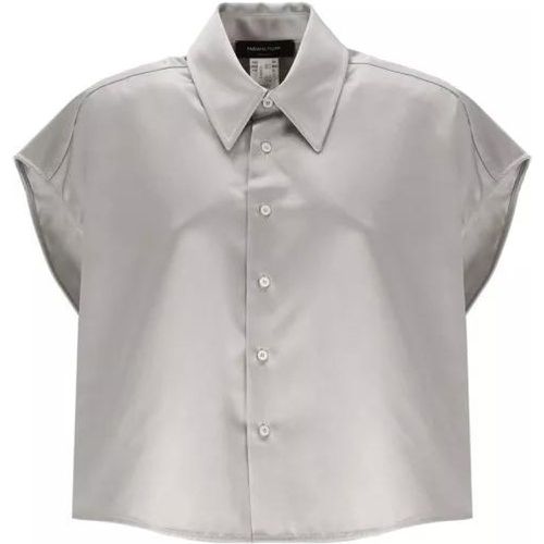 Silver Cotton Shirt - Größe 42 - silver - Fabiana Filippi - Modalova