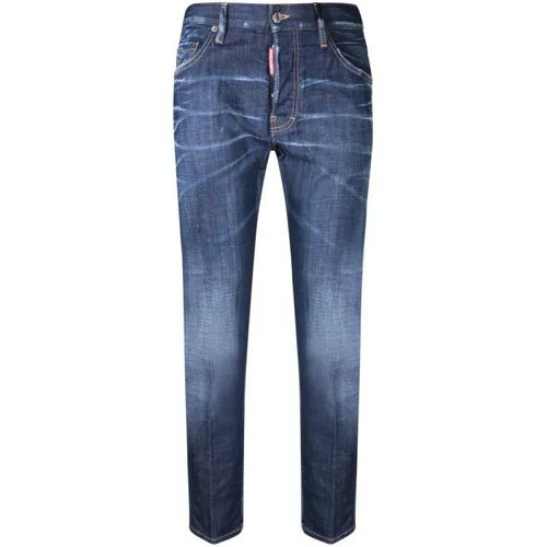 Slim Fit Cotton Jeans - Größe 46 - blue - Dsquared2 - Modalova