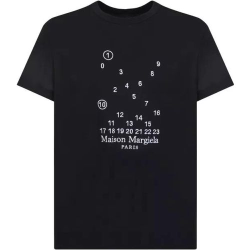 Black Cotton Logo T-Shirt - Größe L - black - Maison Margiela - Modalova