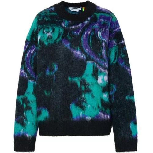 Black Brushed Mohair Blend Sweater - Größe S - black - MSGM - Modalova