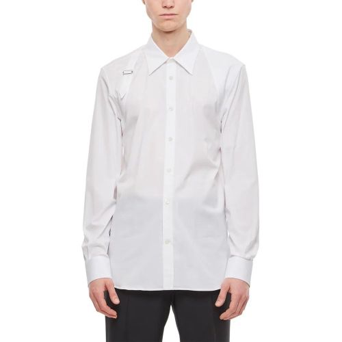 Harness Cotton Shirt - Größe 15 - alexander mcqueen - Modalova