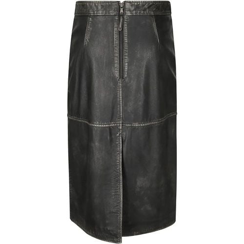 Midi Leather Skirt - Größe L - P.A.R.O.S.H. - Modalova