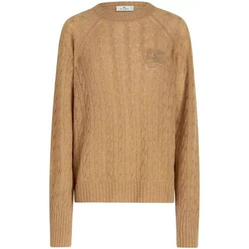 Brown Cashmere Round Neck Sweater - Größe 40 - brown - ETRO - Modalova
