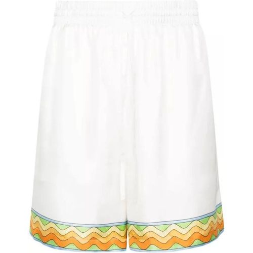 White Afro Cubism Shorts - Größe M - white - Casablanca - Modalova