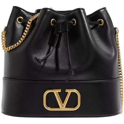 Beuteltasche - VLogo Plaque Drawstring Bucket Bag - Gr. unisize - in - für Damen - Valentino Garavani - Modalova