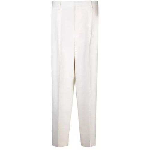 Wool Trousers - Größe 42 - white - AMI Paris - Modalova