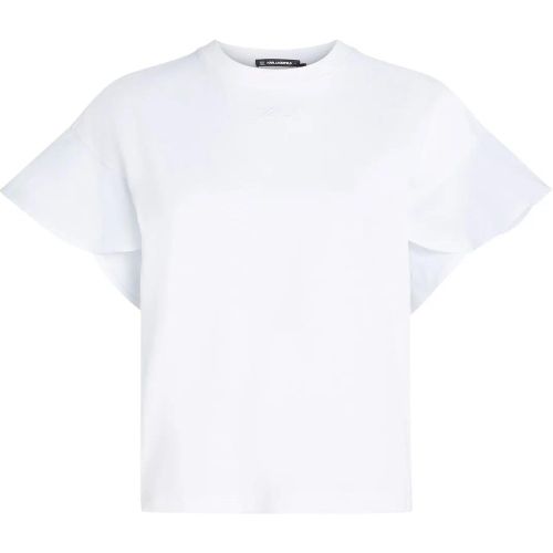 T-SHIRT AUS STOFFMIX - Größe L - Karl Lagerfeld - Modalova