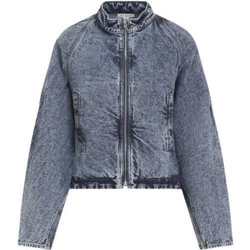 Snow Denim Round Jacket - Größe 36 - alaia - Modalova