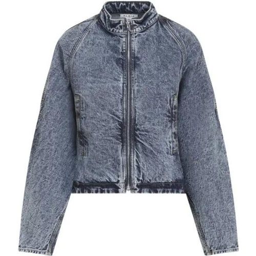 Snow Denim Round Jacket - Größe 38 - alaia - Modalova