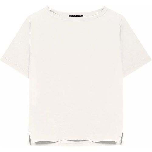 T-Shirt mit Jersey-Rücken - Größe 44 - creme - LUISA CERANO - Modalova