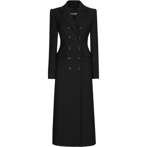 Long Wool Coat - Größe 42 - Dolce&Gabbana - Modalova