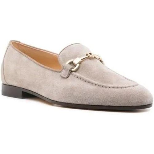 Loafers & Ballerinas - Logo-Buckle Beluga Grey Suede Loafers - Gr. 40 (EU) - in - für Damen - Doucal's - Modalova