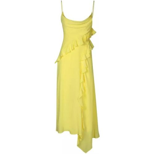Yellow Ruffles Dress - Größe 38 - yellow - MSGM - Modalova