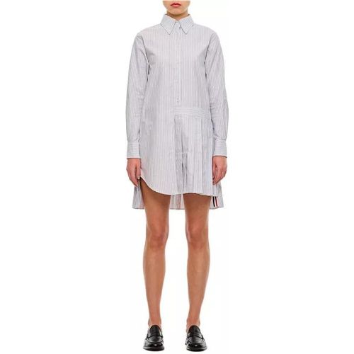 Oxford Stripe Oversized Shirtdress - Größe 38 - gray - Thom Browne - Modalova