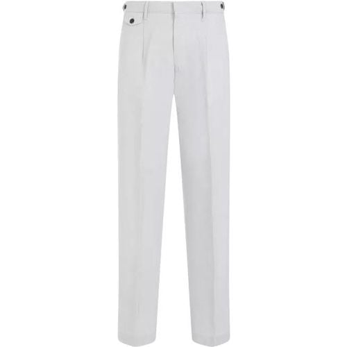 Light Grey Pleated Cotton-Linen Chino Pants - Größe 52 - Dunhill - Modalova