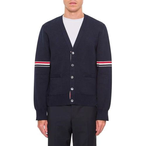 Blue Button-Front Cardigan - Größe 3 - Thom Browne - Modalova