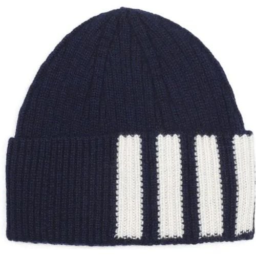 Caps & Mützen - Navy Cashmere Ribbed Hat - Gr. ONE SIZE - in - für Damen - Thom Browne - Modalova