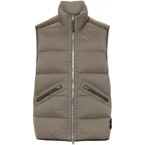 Compass-Badge Quilted Gilet - Größe L - Stone Island - Modalova