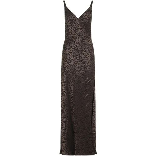 Leopard Jacquard Long Dress - Größe 38 - alexander mcqueen - Modalova