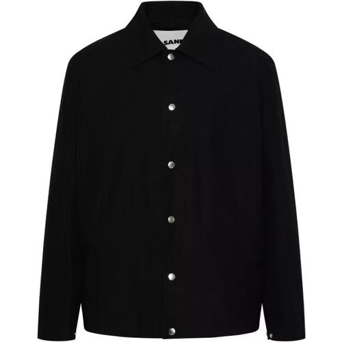 Black Cotton Jacket - Größe 50 - black - Jil Sander - Modalova