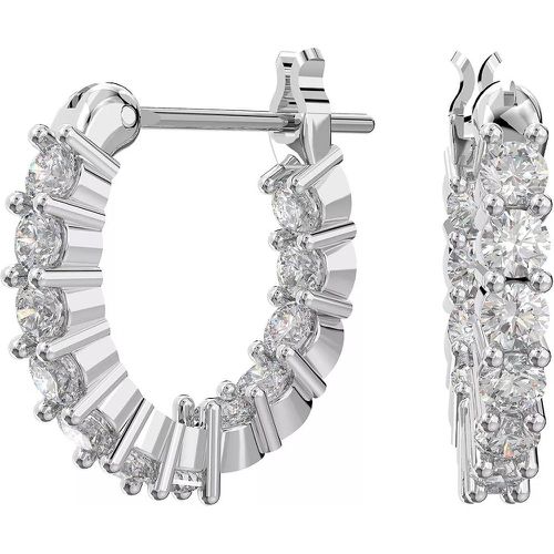 Ohrringe - Vittore hoop Round cut Rhodium plated - Gr. unisize - in Silber - für Damen - Swarovski - Modalova