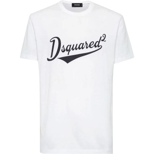 T-shirts and Polos White - Größe L - Dsquared2 - Modalova