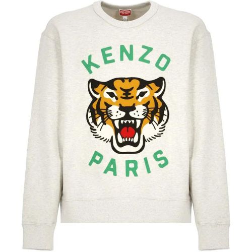 Grey Cotton Sweatshirt - Größe M - Kenzo - Modalova