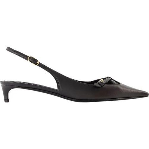 Hohe Schuhe - Slingbacks - Leather - Black - Gr. 36 (EU) - in - für Damen - Dolce&Gabbana - Modalova