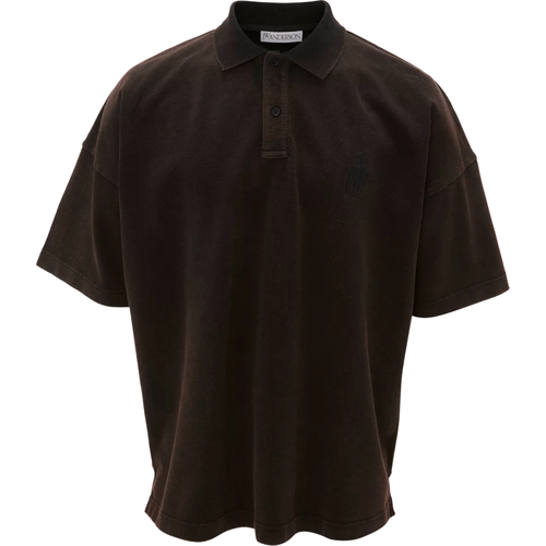 Polo Shirt mit Anker Motiv - Größe L - gray - J.W.Anderson - Modalova
