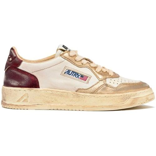 Low-Top Sneaker - autry basket medalist super vintage en cuir blanc - Gr. 36 (EU) - in - für Damen - Autry International - Modalova