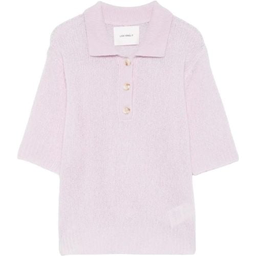 Lilac Ribbed Cashmere-Silk Masy Polo Top - Größe 1 - Lisa Yang - Modalova