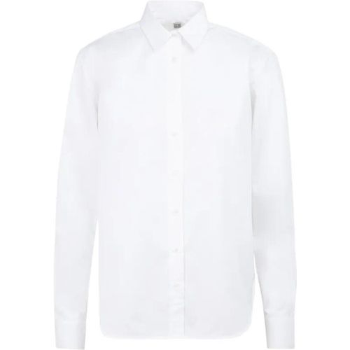 White Crisp Cotton Poplin Fabric Signature Shirt - Größe 34 - TOTEME - Modalova