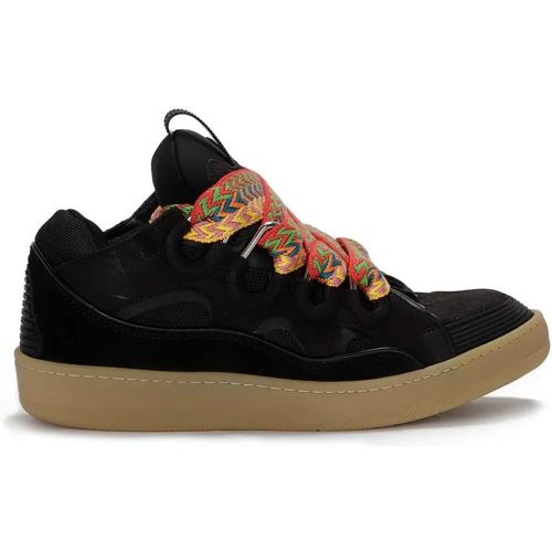 Low-Top Sneaker - Black Curb Leather Sneakers - Gr. 42 (EU) - in - für Damen - Lanvin - Modalova