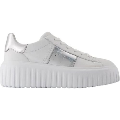 Low-Top Sneaker - H Stripes Sneakers - Leather - White - Gr. 37 (EU) - in - für Damen - Hogan - Modalova