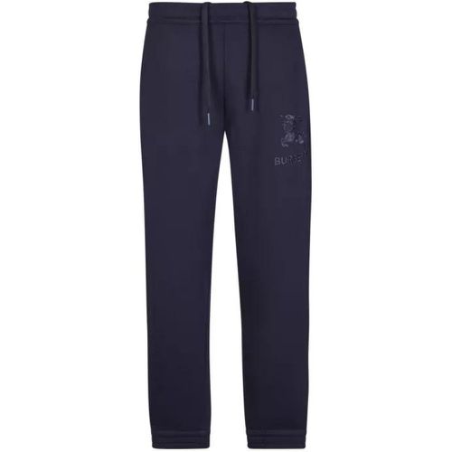 Cotton Track Pants With Embroidered Logo - Größe S - blue - Burberry - Modalova