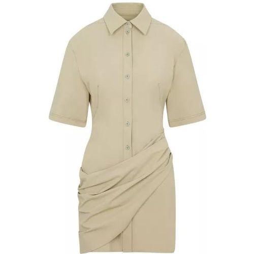 Light Khaki La Robe Camisa Dress - Größe 34 - Jacquemus - Modalova