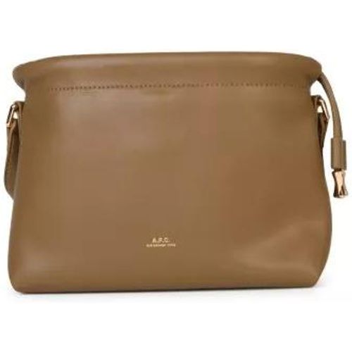 Shopper - Small 'Ninon' Crossbody Bag In Olive Green Eco-Lea - Gr. unisize - in - für Damen - A.P.C. - Modalova