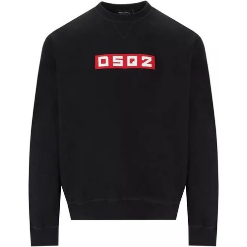 Cool Fit Black Sweatshirt - Größe L - black - Dsquared2 - Modalova
