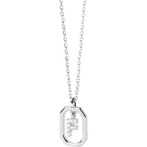 Halskette - Mini Letter F Necklace - Gr. unisize - in Silber - für Damen - PDPAOLA - Modalova
