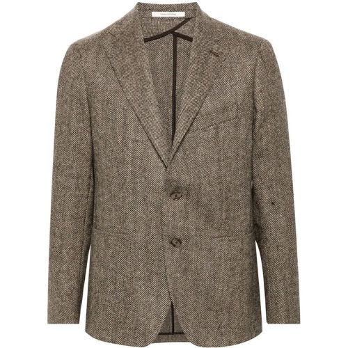 Light Brown Wool Jacket - Größe 50 - Tagliatore - Modalova