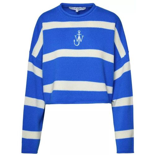 Two-Tone Wool Blend Sweater - Größe M - blue - J.W.Anderson - Modalova