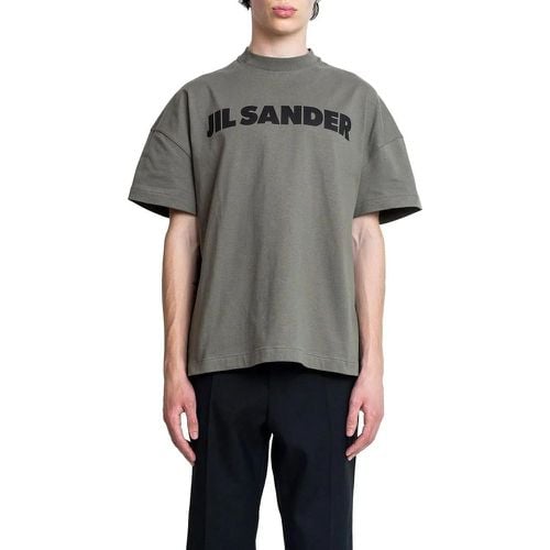 S/S LOGO T-SHIRT THYME GREEN - Größe L - Jil Sander - Modalova