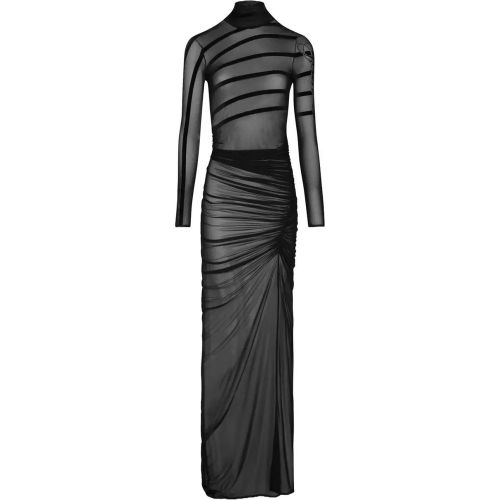 Draped Mesh Dress - Größe XS - Jean Paul Gaultier - Modalova