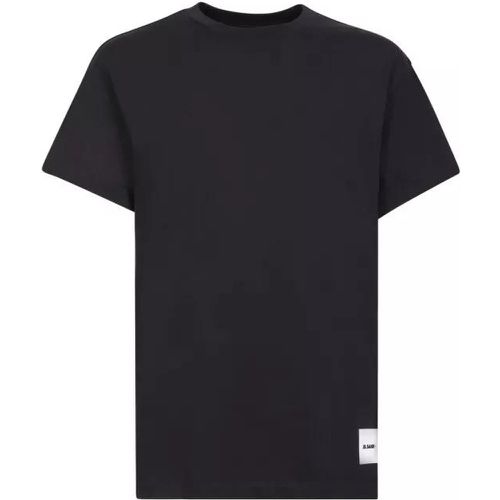 Black Recycled Organic Cotton T-Shirt - Größe L - schwarz - Jil Sander - Modalova