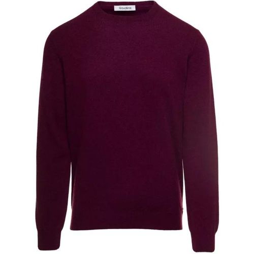 Purplish Red Crewneck Sweater In Cashmere - Größe 50 - purple - Gaudenzi - Modalova