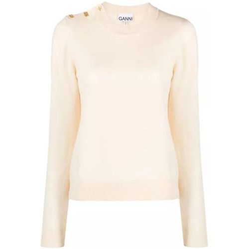 Mix Merino-Cashmere Jumper - Größe S - Ganni - Modalova