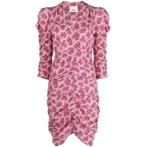 Celina Graphic-Print Dress - Größe 36 - pink - Isabel marant - Modalova